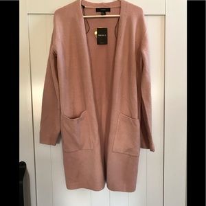 Dusty pink long boyfriend sweater